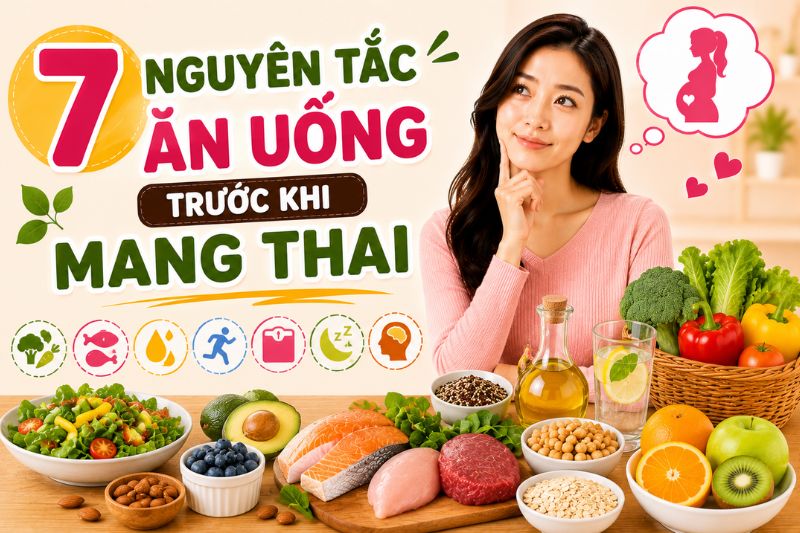 7 nguyên tắc ăn uống trước khi mang thai